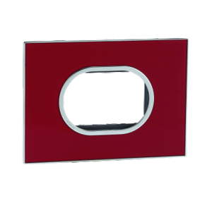 Legrand Arteor 3M Red Mirror Cover Plate With Frame, 5763 26